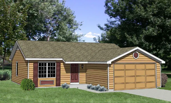 Full Rendering for House Plan #363201