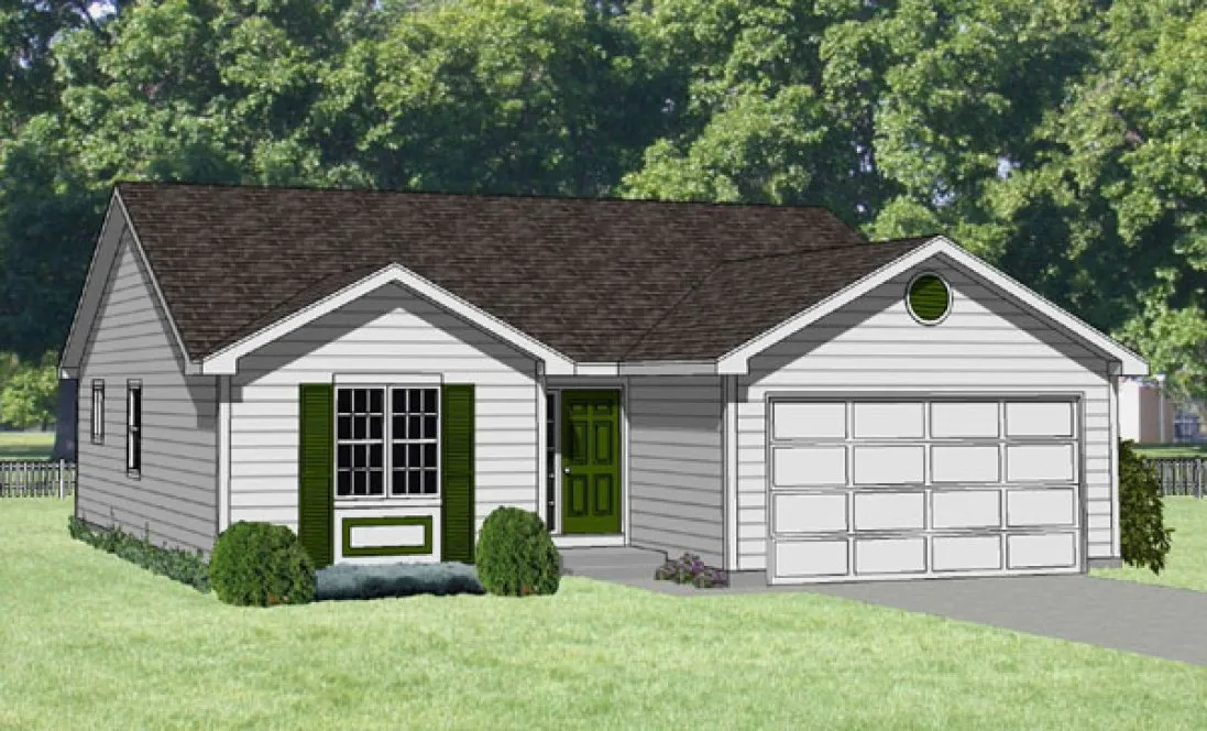 Full Rendering for House Plan #364201