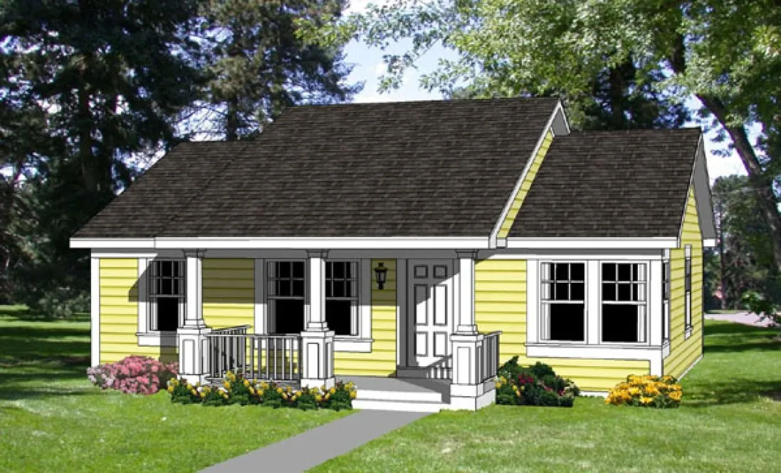 Full Rendering for House Plan #368201