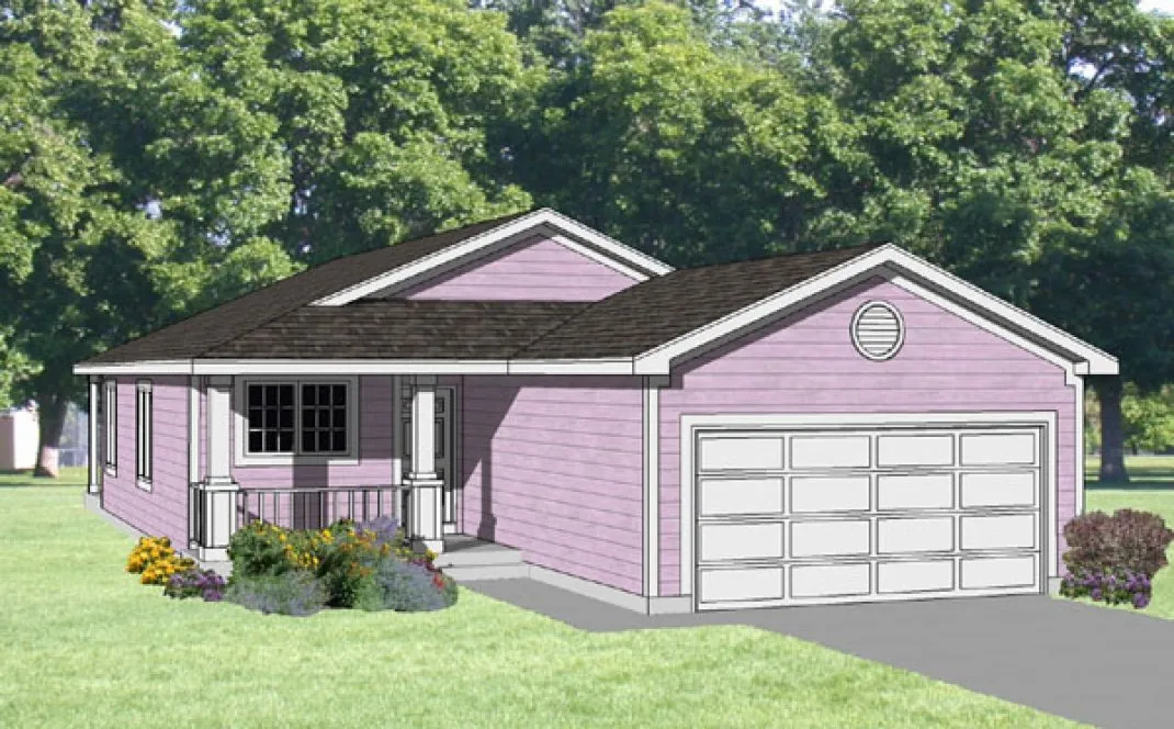 Full Rendering for House Plan #364301