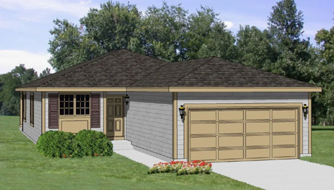 Full Rendering for House Plan #365301