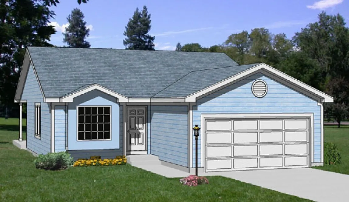 Full Rendering for House Plan #366301