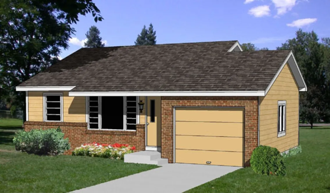 Full Rendering for House Plan #369301