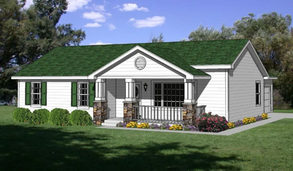 Full Rendering for House Plan #360501