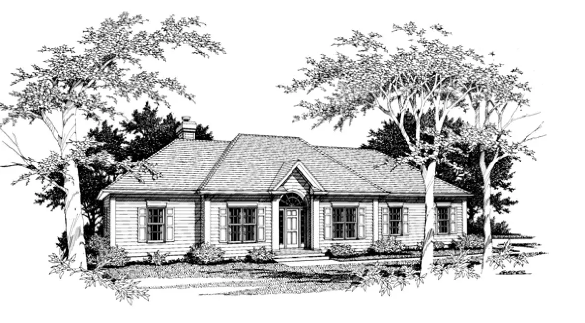 Full Rendering for House Plan #272181