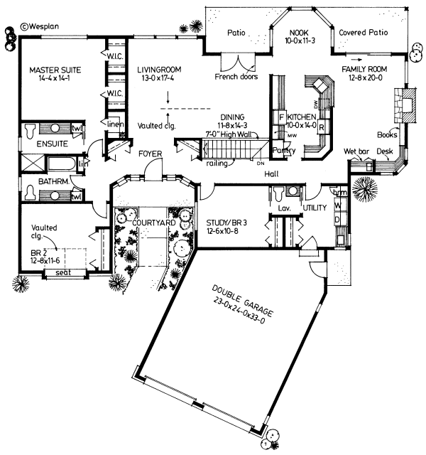 Main Floor Plan for House Plan #201093