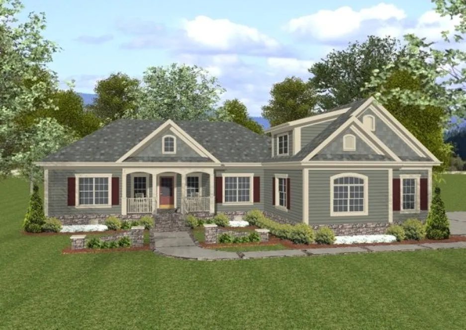 Full Rendering for House Plan #274281