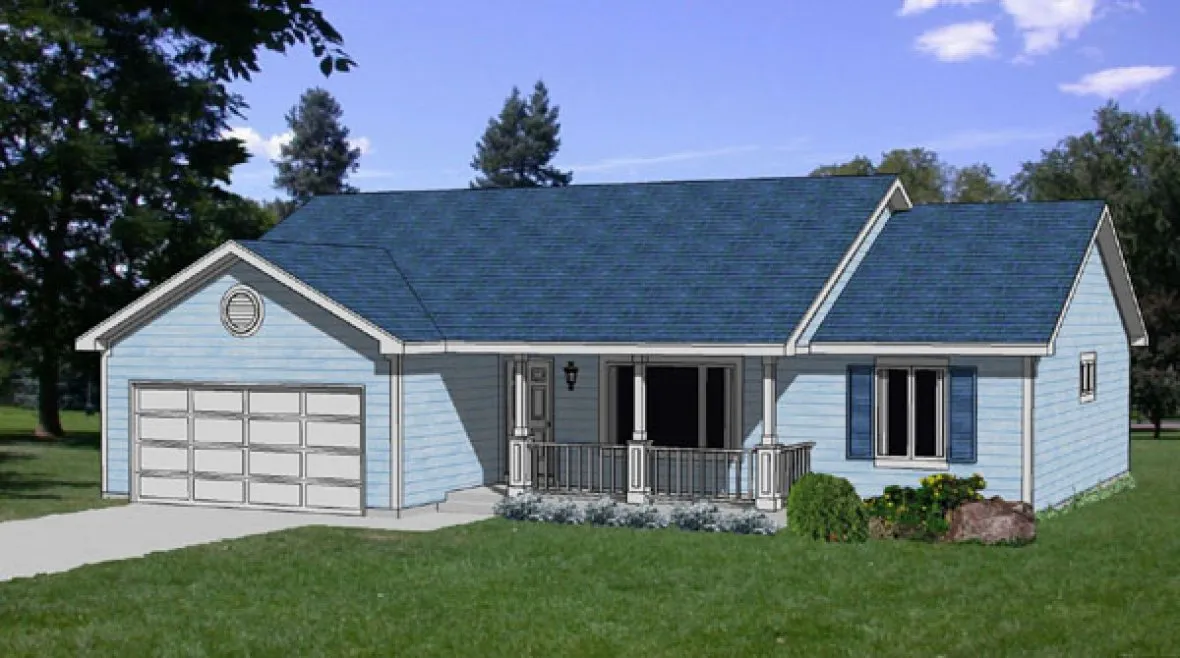 Full Rendering for House Plan #361501