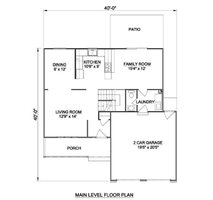 Main Floor Plan for House Plan #367002