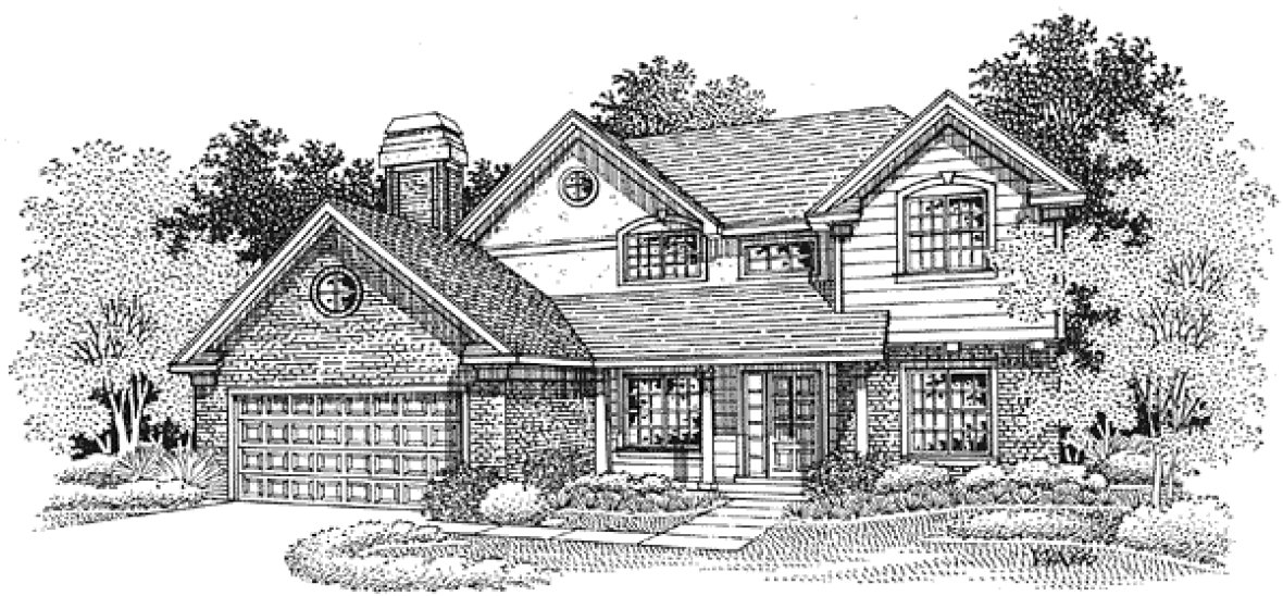 Full Rendering for House Plan #299059