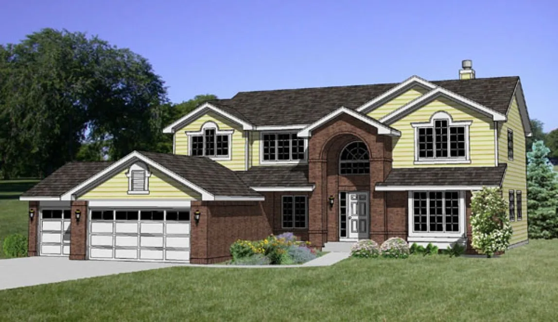 Full Rendering for House Plan #362029