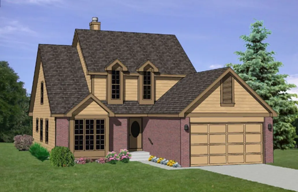 Full Rendering for House Plan #360129