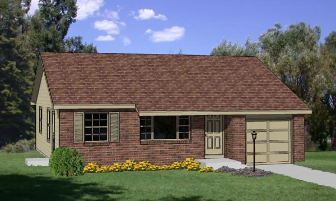 Full Rendering for House Plan #364129