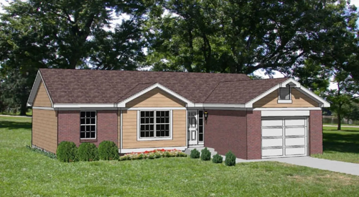 Full Rendering for House Plan #365129