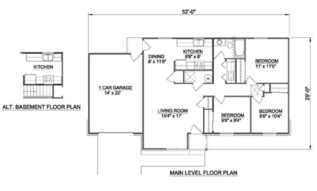 Main Floor Plan for House Plan #367129