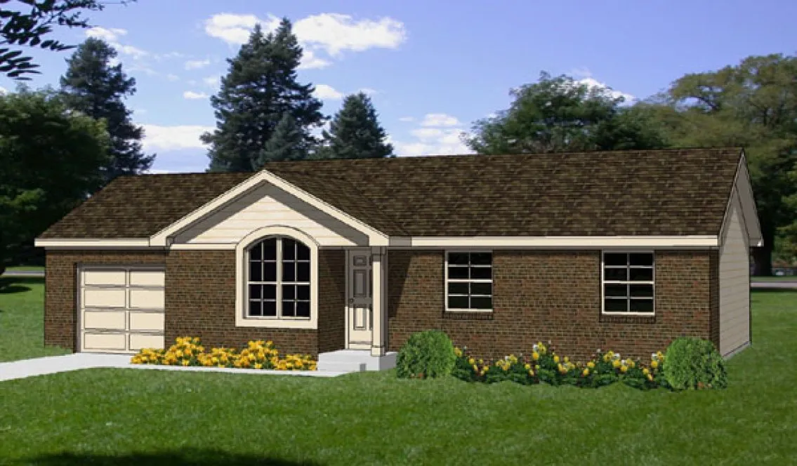 Full Rendering for House Plan #367129