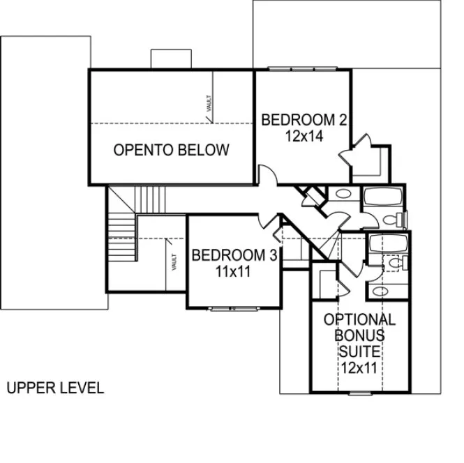 Second Floor Plan for House Plan #270191