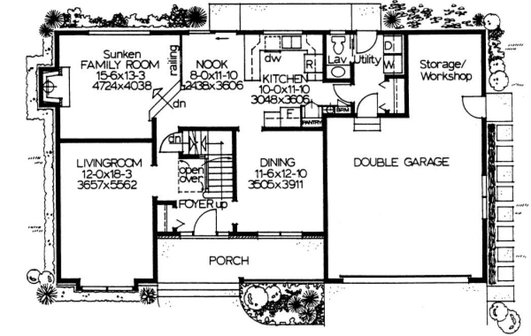 Main Floor Plan for House Plan #200914