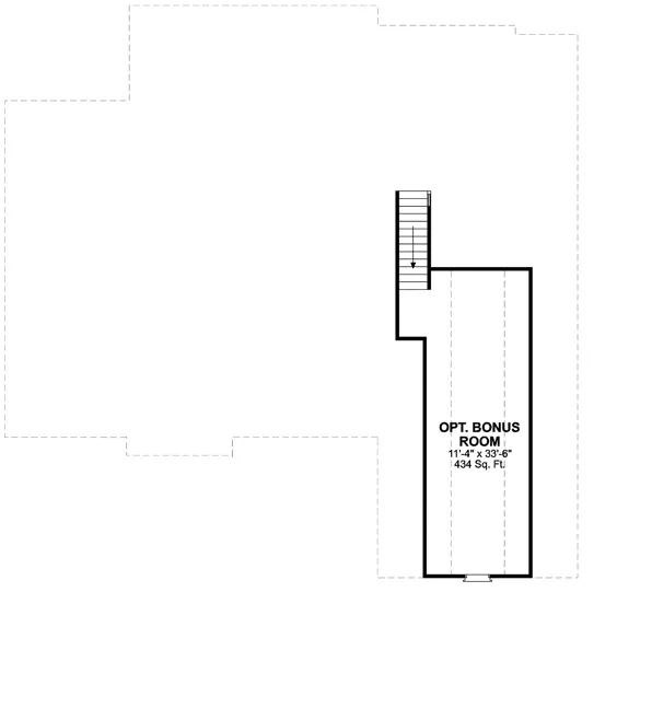 Second Floor Plan for House Plan #275191