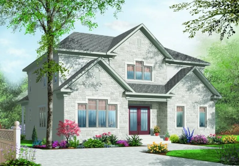 Full Rendering for House Plan #141403