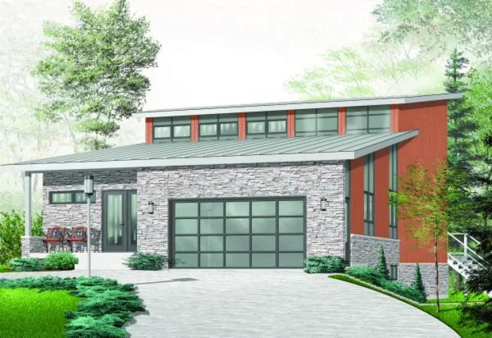 Full Rendering for House Plan #140593