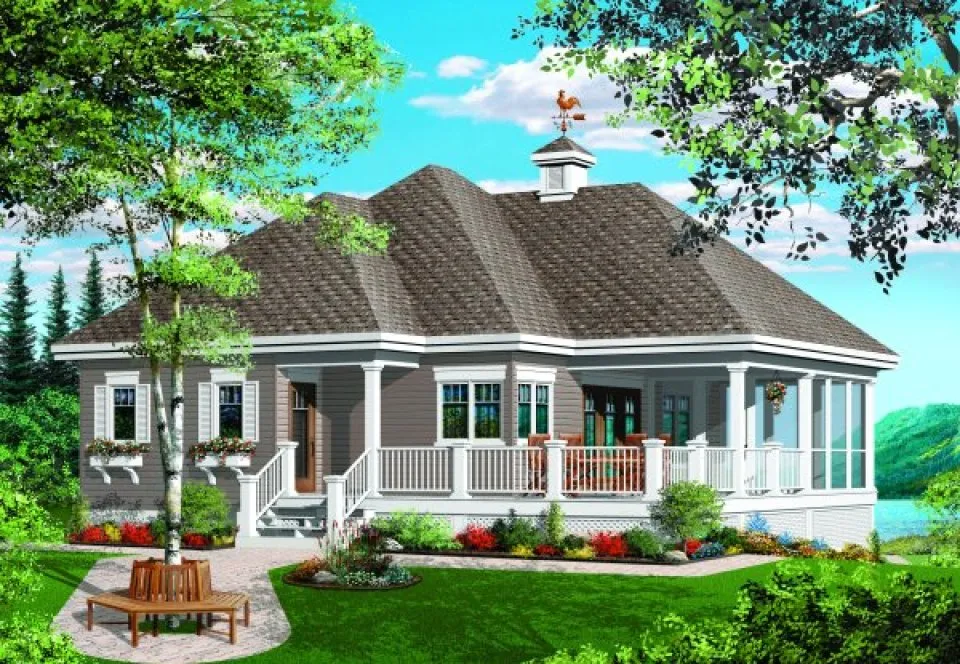 Full Rendering for House Plan #149493