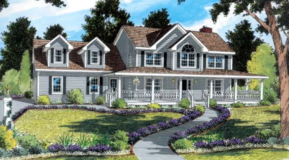 Full Rendering for House Plan #183374