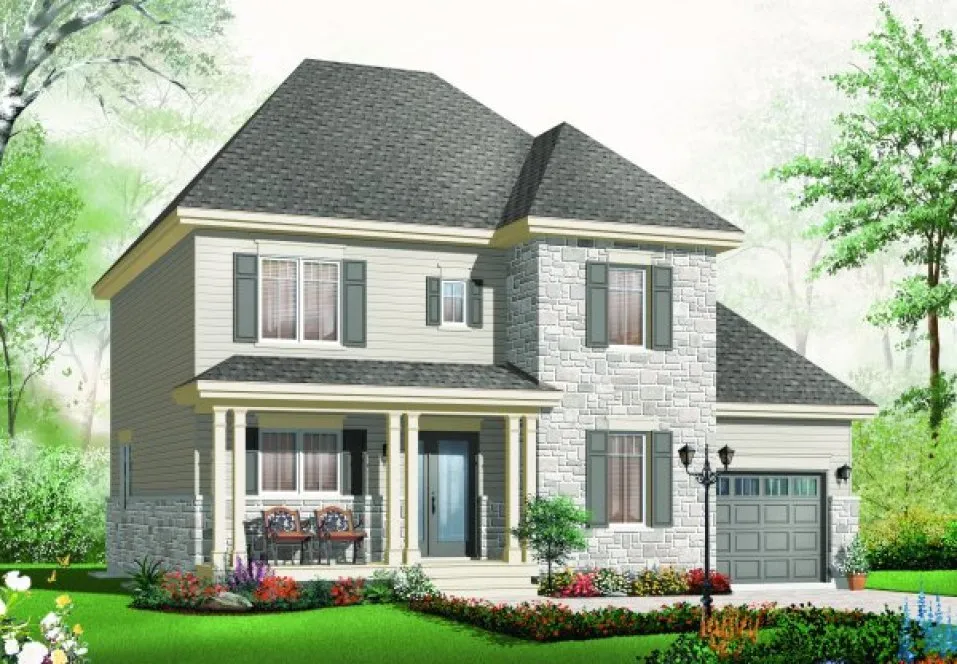 Full Rendering for House Plan #141783