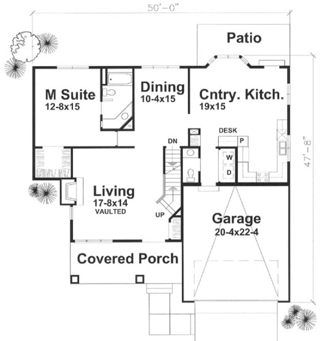 Main Floor Plan for House Plan #297002