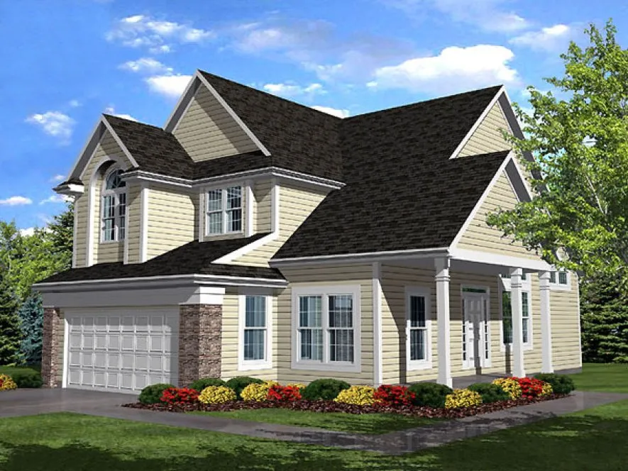 Full Rendering for House Plan #298002