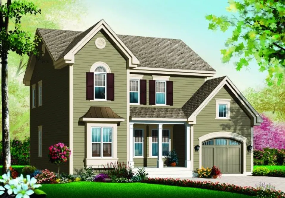 Full Rendering for House Plan #142683