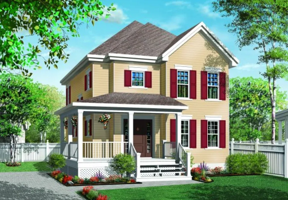 Full Rendering for House Plan #140073