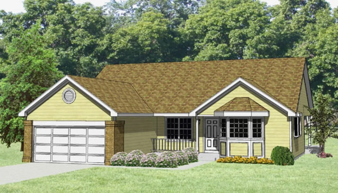 Full Rendering for House Plan #369029