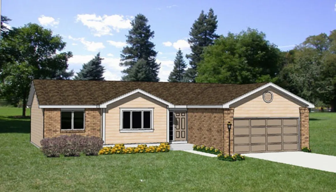 Full Rendering for House Plan #364039