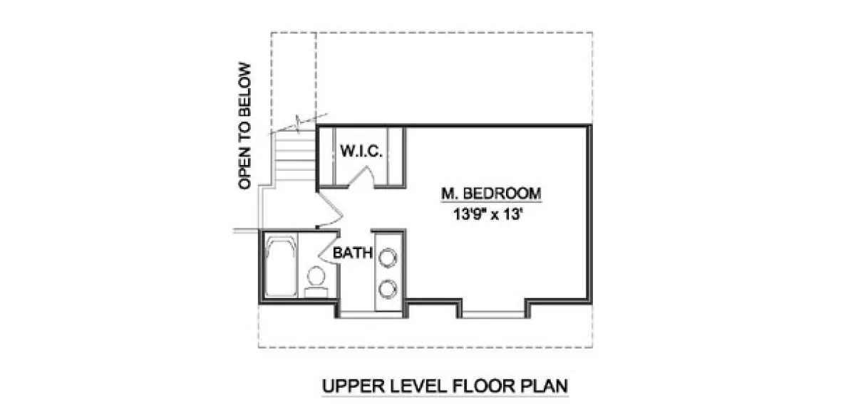 Second Floor Plan for House Plan #366039