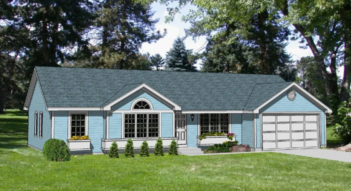 Full Rendering for House Plan #367039