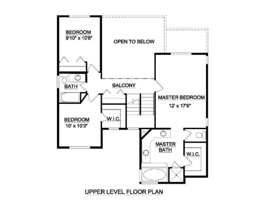 Second Floor Plan for House Plan #369039