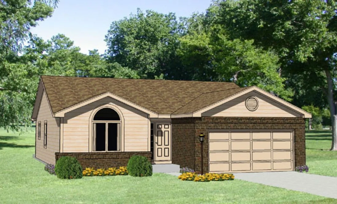 Full Rendering for House Plan #365139