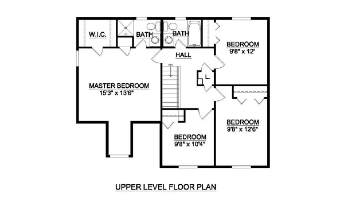 Second Floor Plan for House Plan #362049
