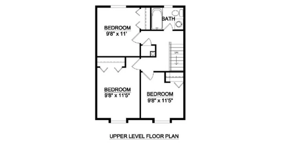 Second Floor Plan for House Plan #363049
