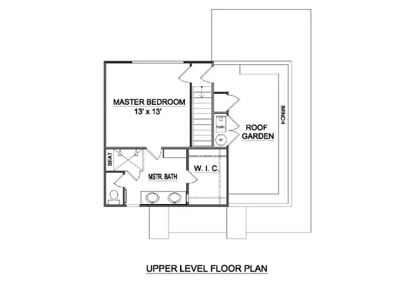 Second Floor Plan for House Plan #364049