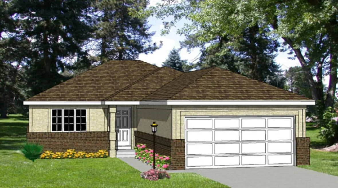 Full Rendering for House Plan #365049