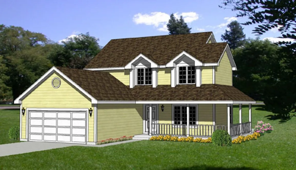 Full Rendering for House Plan #364069