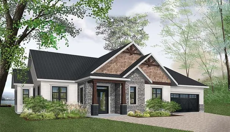 Full Rendering for House Plan #148581