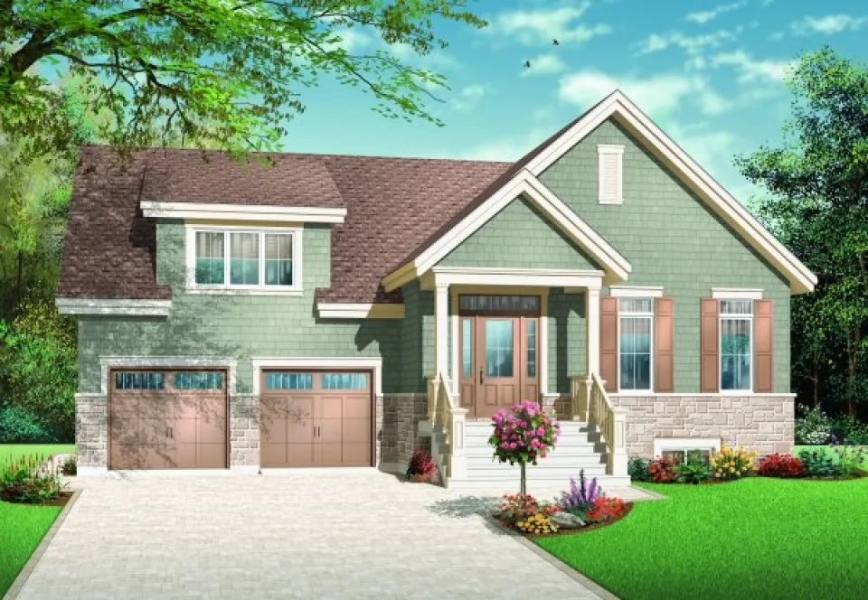 Full Rendering for House Plan #141163