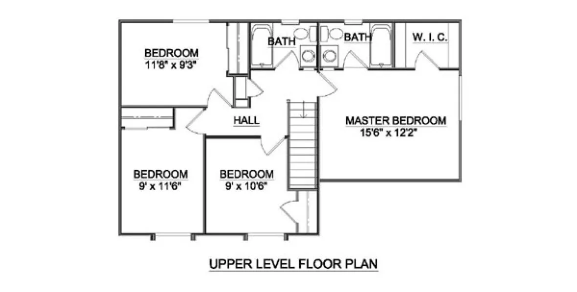 Second Floor Plan for House Plan #368069