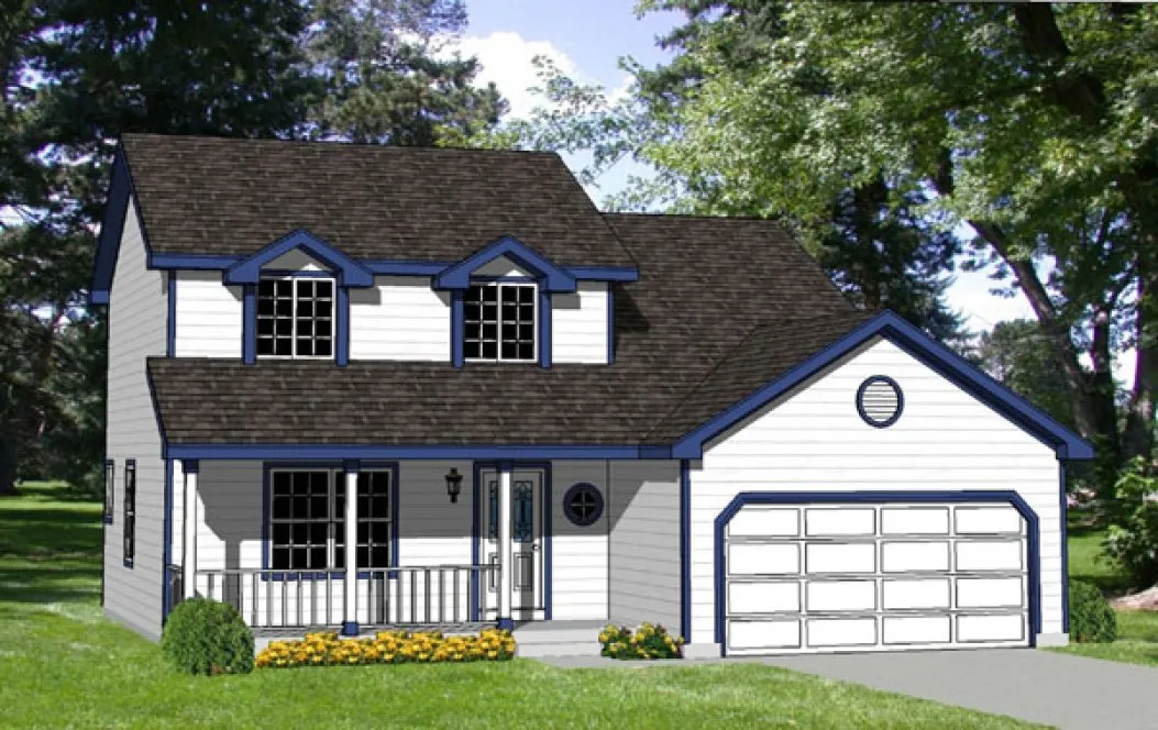 Full Rendering for House Plan #368069