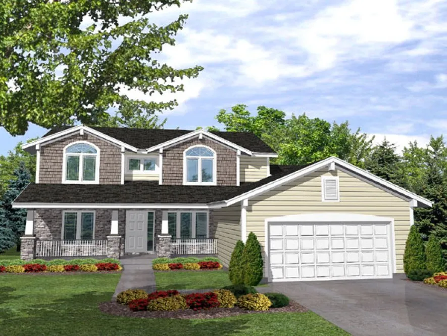 Full Rendering for House Plan #293101