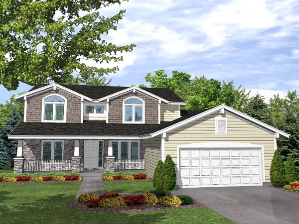 Full Rendering for House Plan #293101