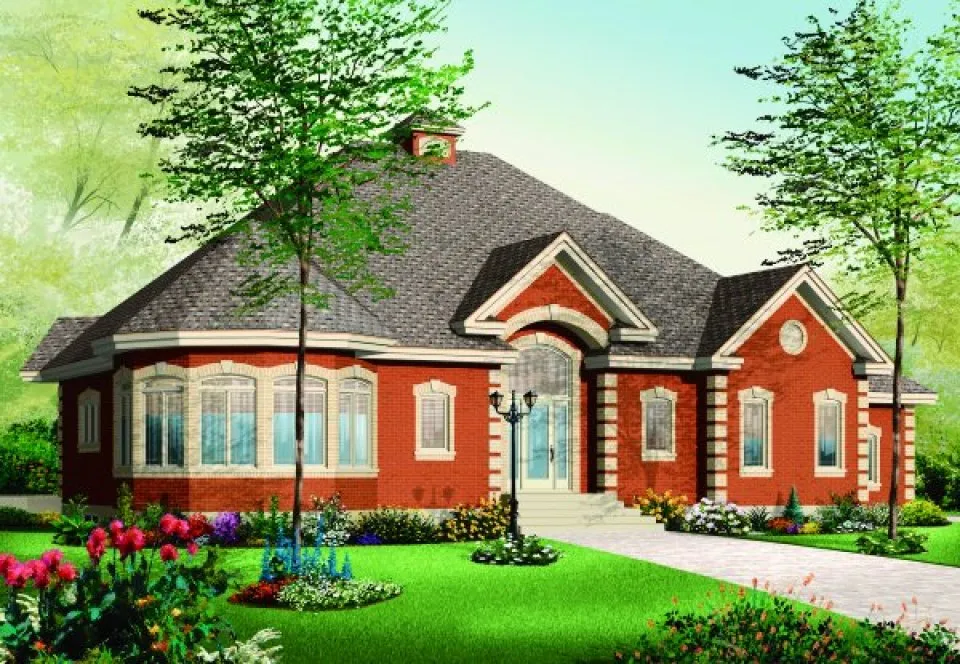 Full Rendering for House Plan #146063